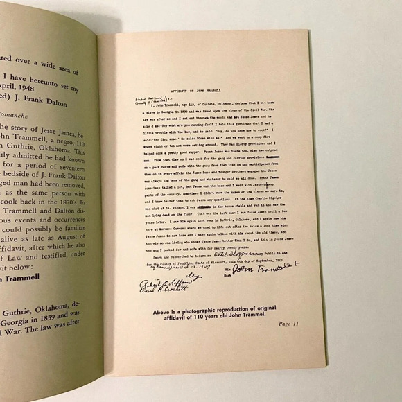 Vintage 1963 The  Truth About Jesse James Phyllis Argall Booklet Softcover - Picture 12 of 16